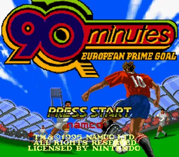 90 Minutes - European Prime Goal (Europe) (Beta) screen shot title